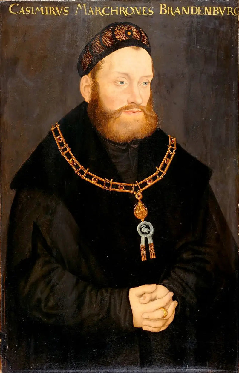 Brandebourg-Kulmbachin margrave Kasimirin muotokuva - Lucas Cranach vanhempi