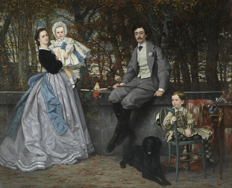 Miramónin markiisin ja markiisikunnan sekä heidän lastensa muotokuva - James Tissot
