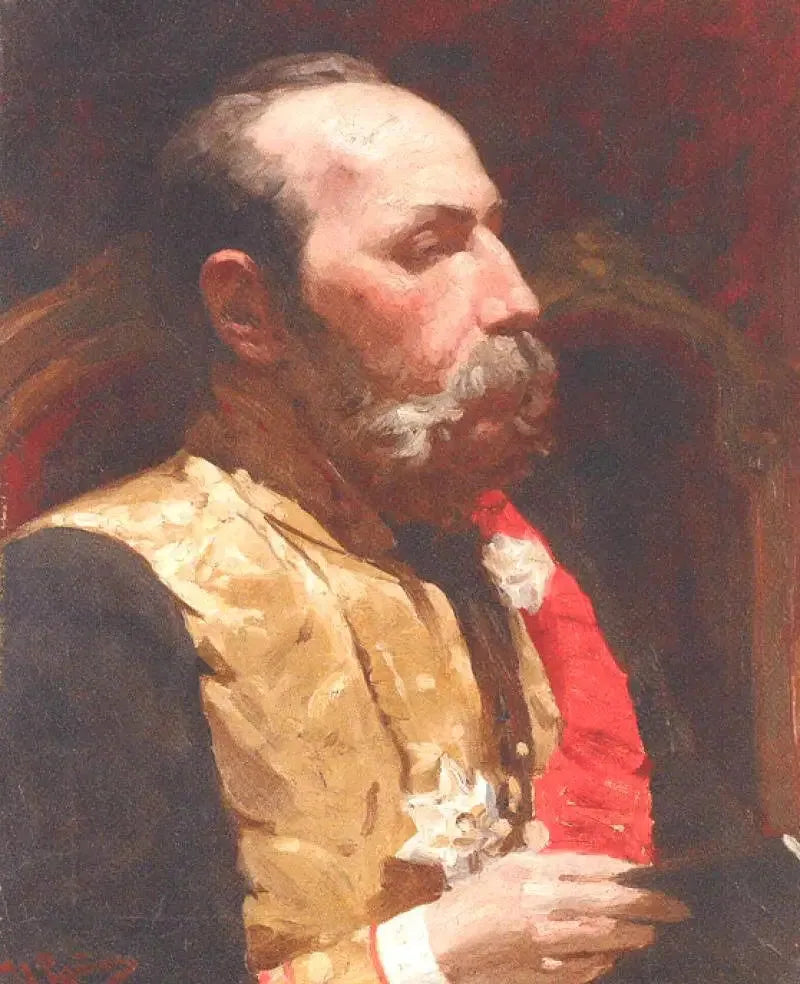 Valokuva valtion neuvoston jäsenestä ja senaattorista Fiodor Gustavovitch Turnerista. - Ilya Repin