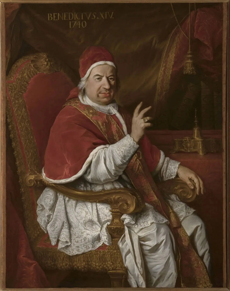 Pappi Benoît XIV:n muotokuva - Pierre Subleyras