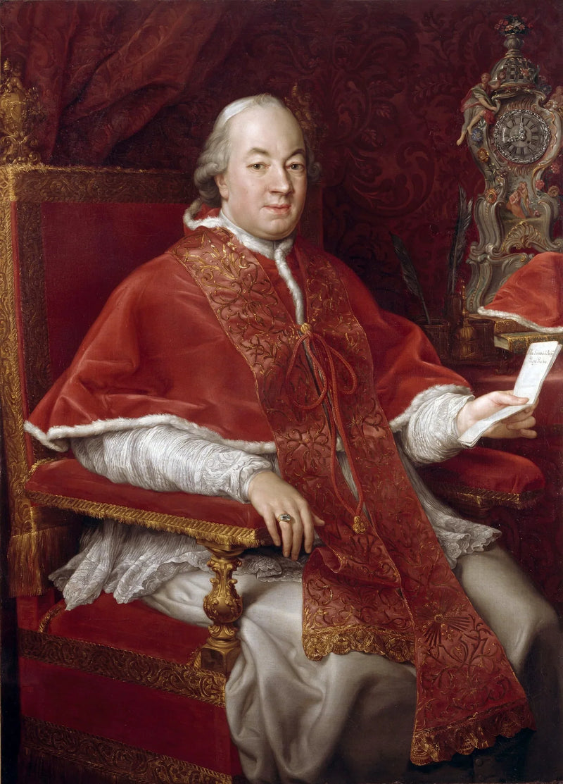 Pappi Pius VI:n muotokuva, Giovanni Angelo Braschi (1717-1799) - Pompeo Batoni