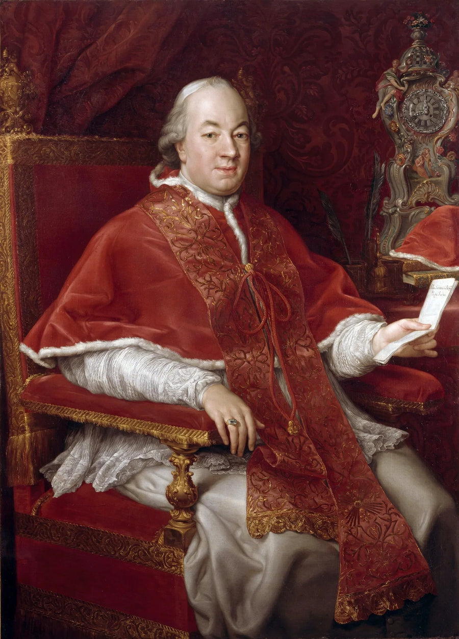 Pappi Pius VI:n muotokuva, Giovanni Angelo Braschi (1717-1799) - Pompeo Batoni
