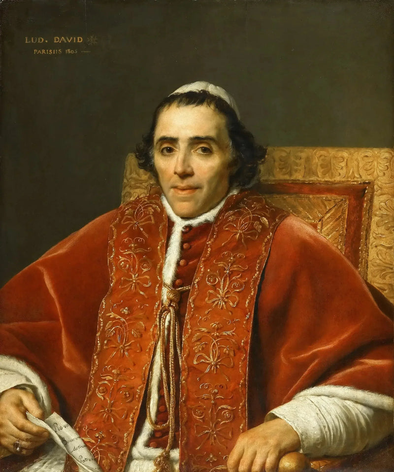 Paavi Pius VII:n muotokuva - Jacques-Louis David