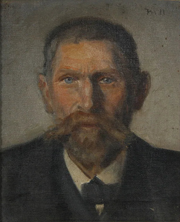Kalastaja Jens Martin Jensen R��ntvedin muotokuva. -Michael Peter Ancher