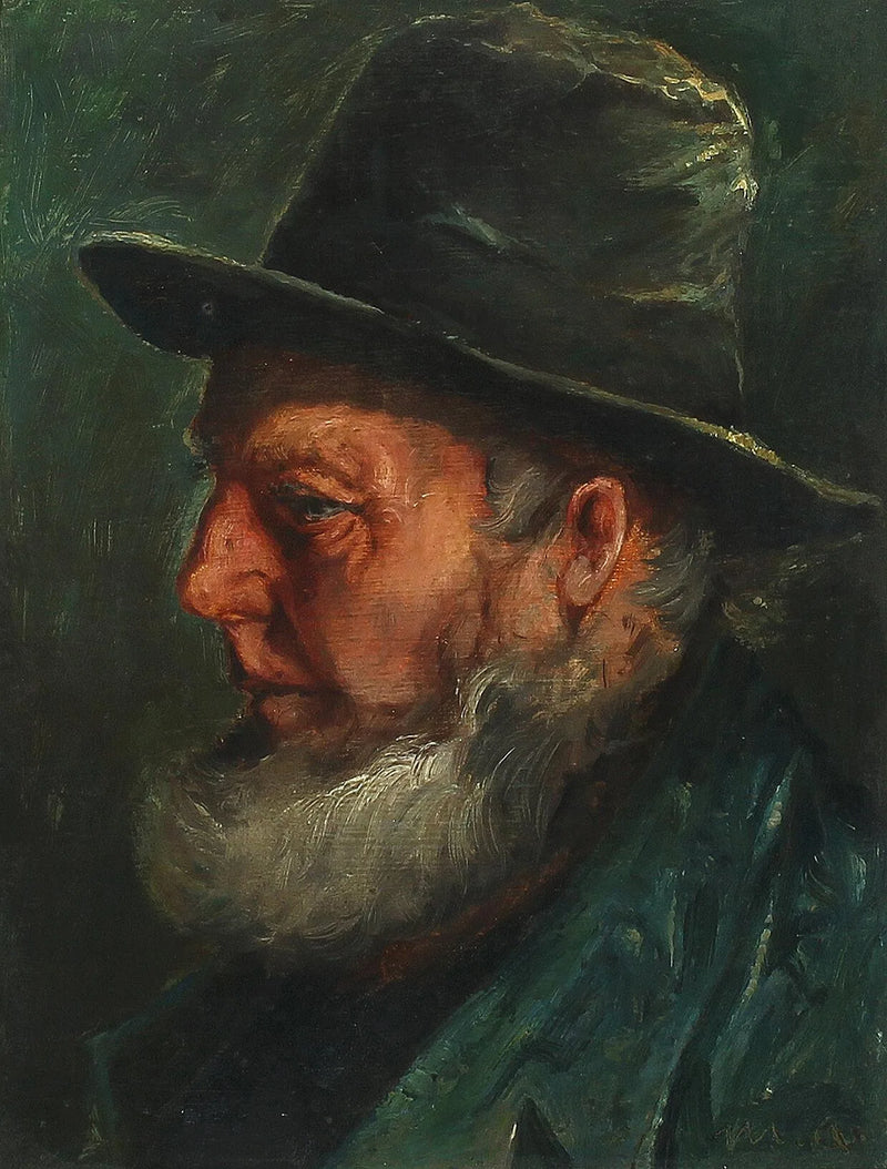 Skagenin kalastaja Ole Svendsenin muotokuva. -Michael Peter Ancher