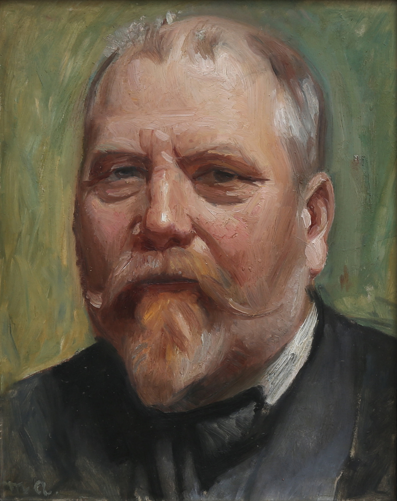 Muotokuva taidemaalari Carl Mülleristä. -Michael Peter Ancher