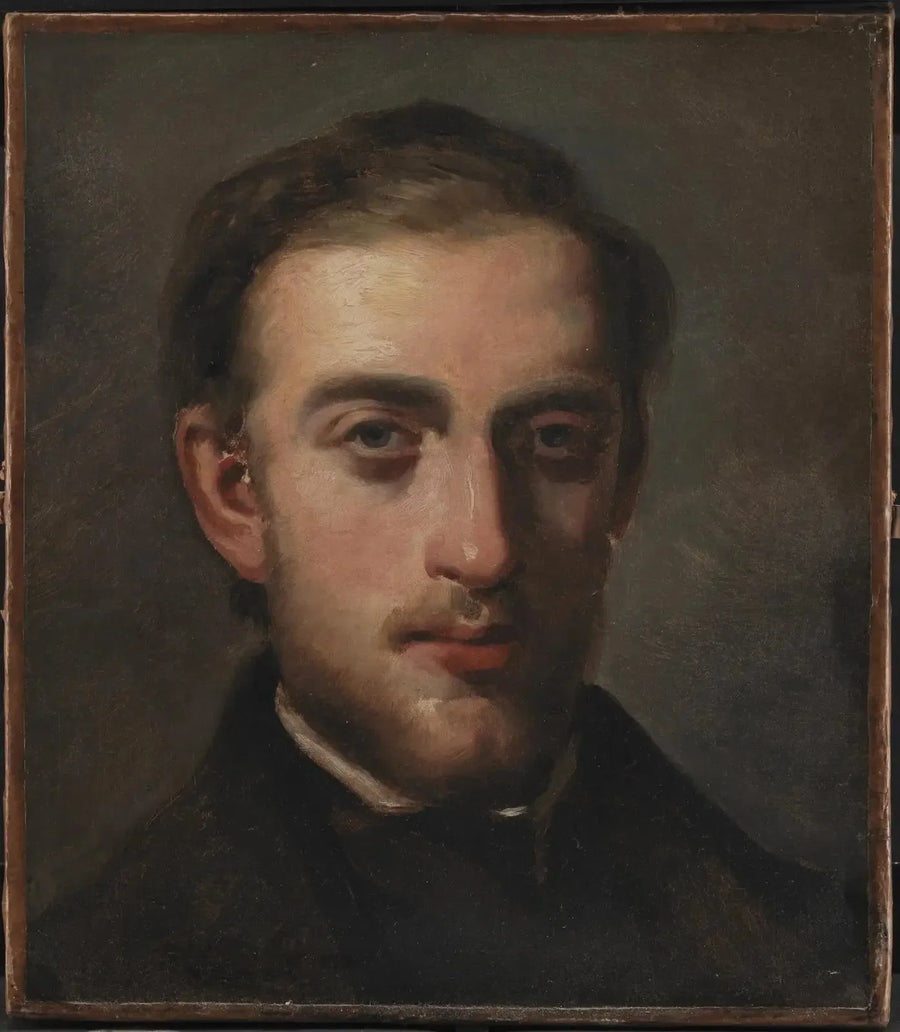 Maalaus taiteilija Fritz Melbyen muotokuva (1826-1869) - Camille Pissarro