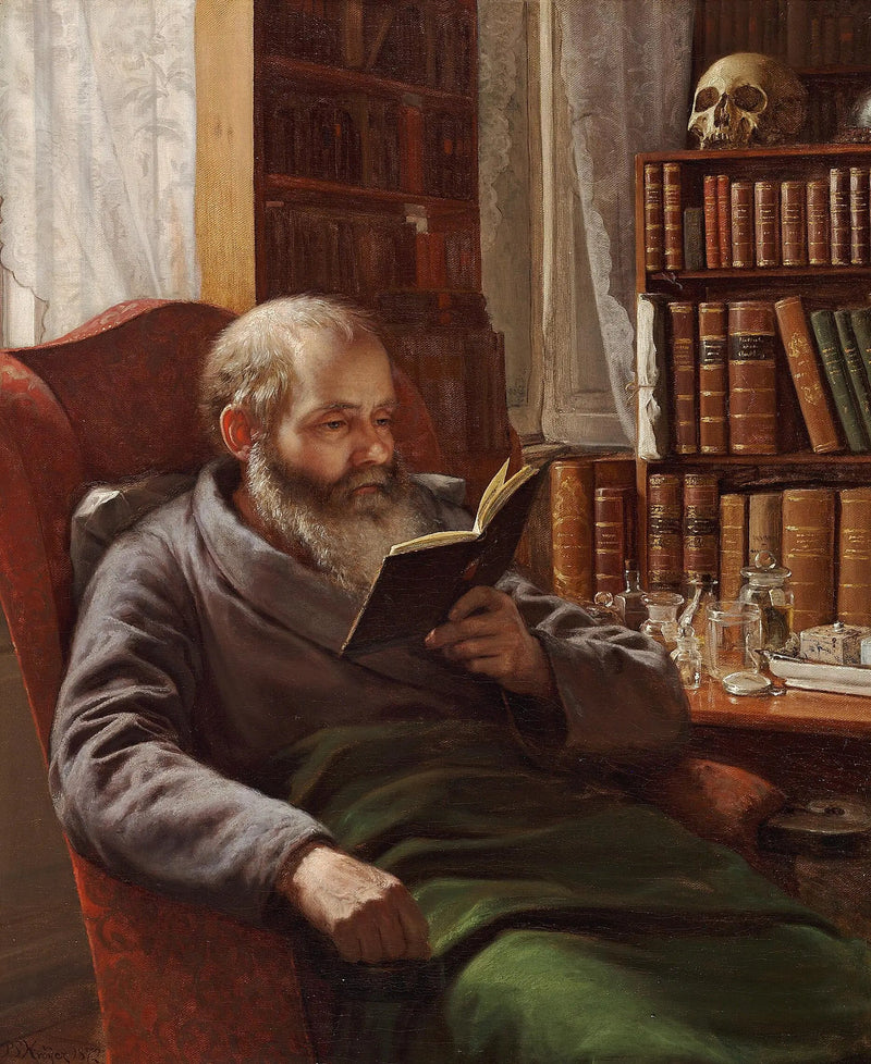 Muotokuva taiteilijan adoptiivisesta isästä, zoologiasta ja professorista Henrik Nicolai Krøyeristä - Peder Severin Krøyer