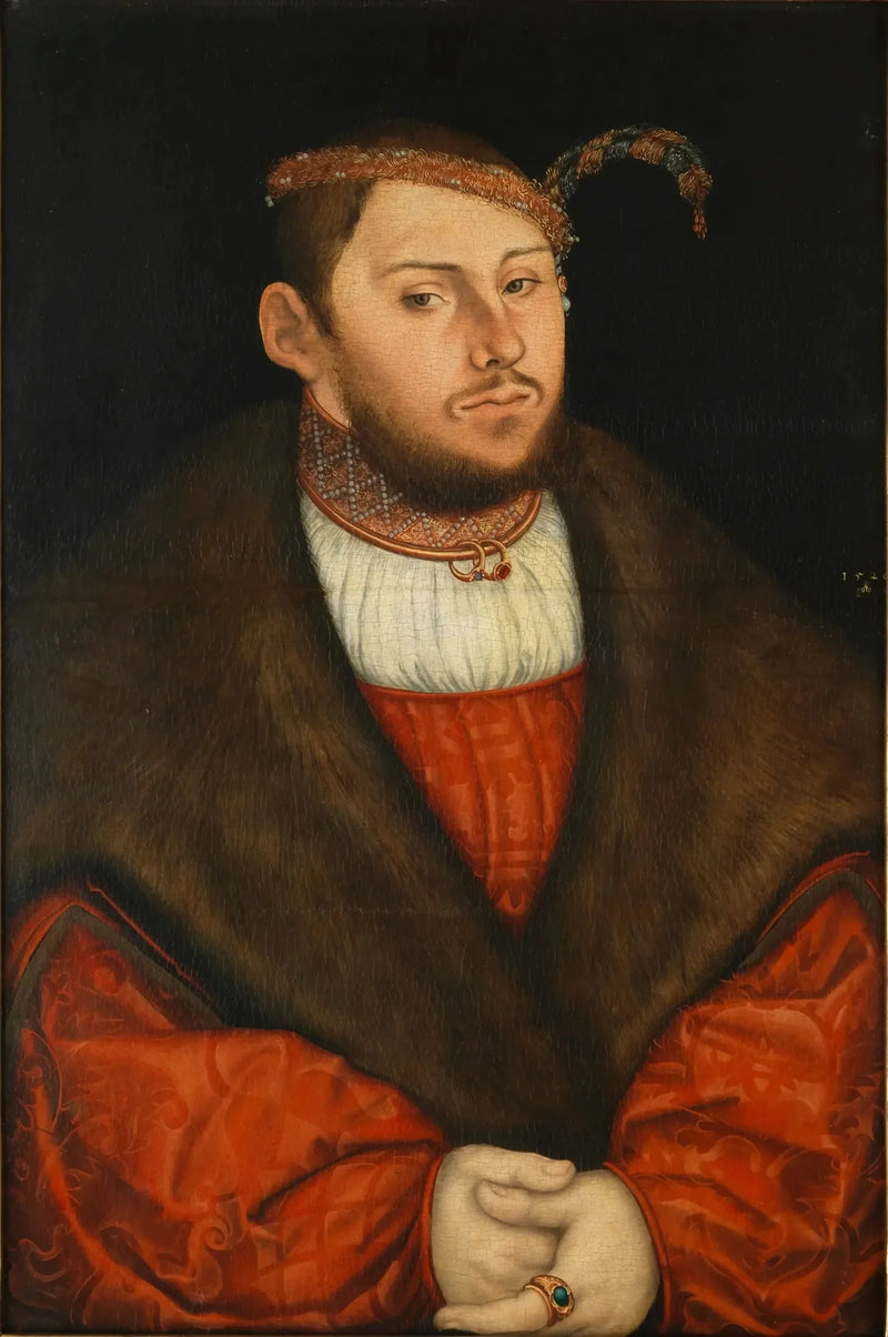 Prinssi-elektori Johann Friedrichin muotokuva - Lucas Cranach vanhempi