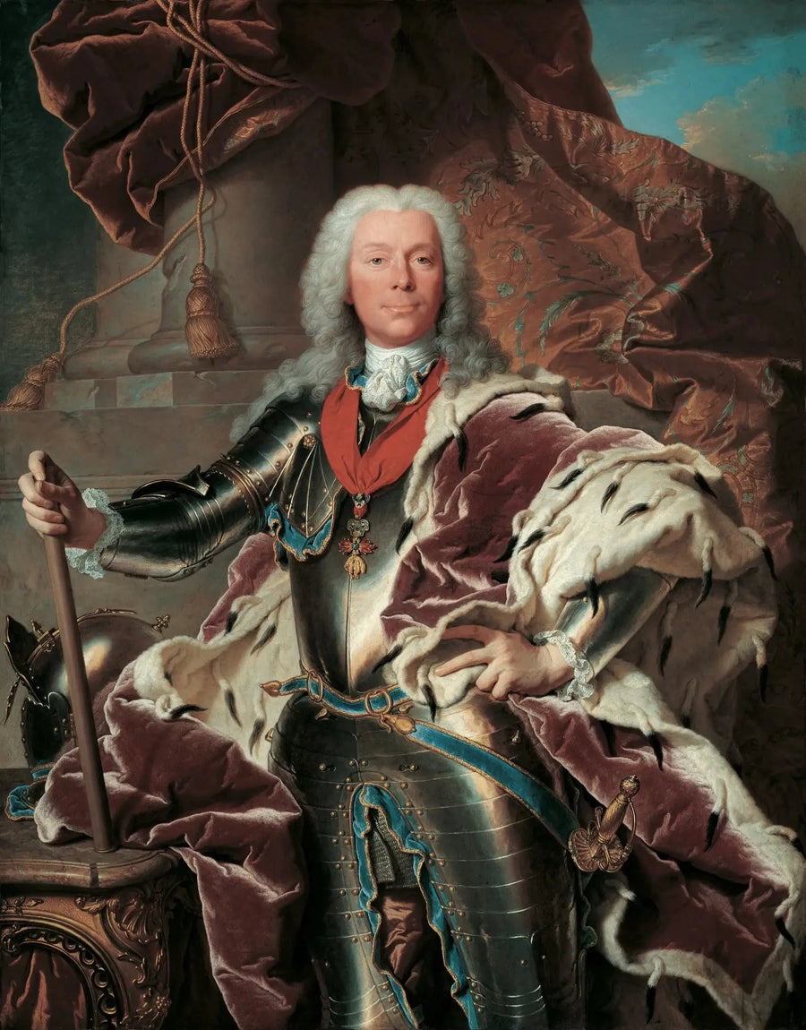 Liechtensteinin prinssi Joseph Wenzel Ier:n muotokuva - Hyacinthe Rigaud