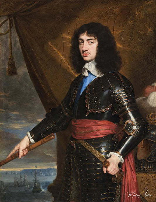 Portrait du roi Charles II d'Angleterre - Philippe de Champaigne - Reproductions de tableaux et peintures haut de gamme