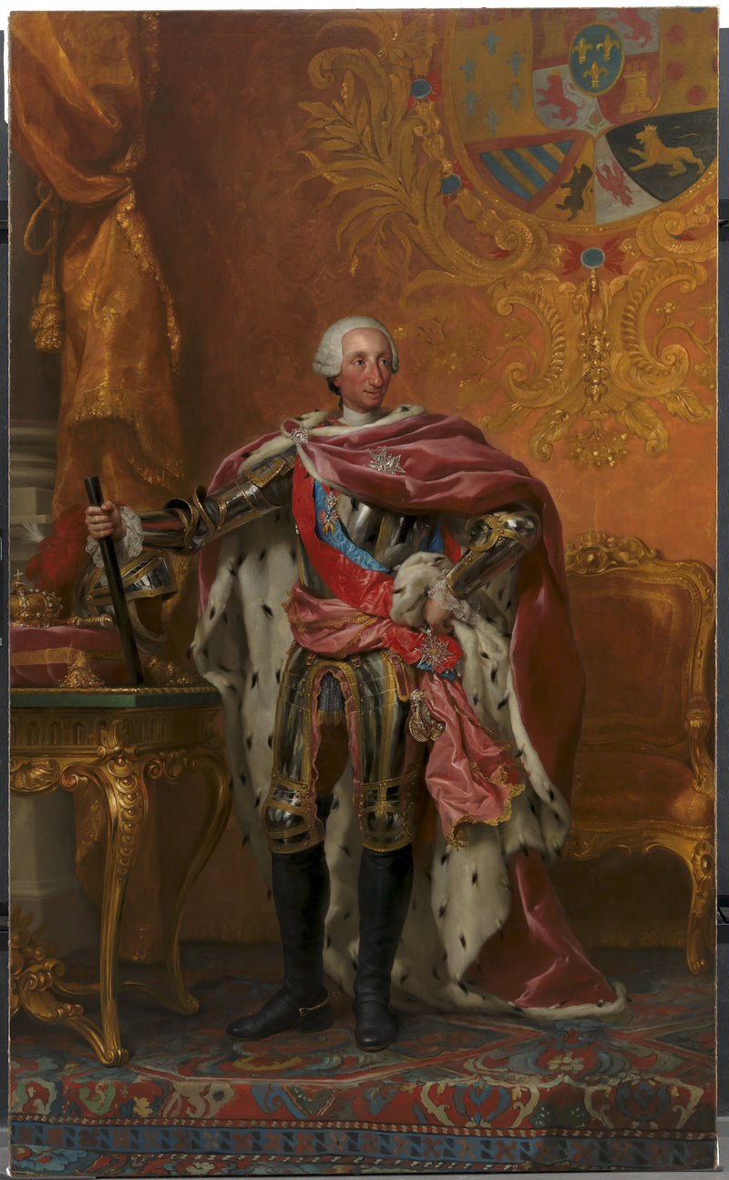 Espanjan kuningas Charles III:n muotokuva - Anton Raphael Mengs