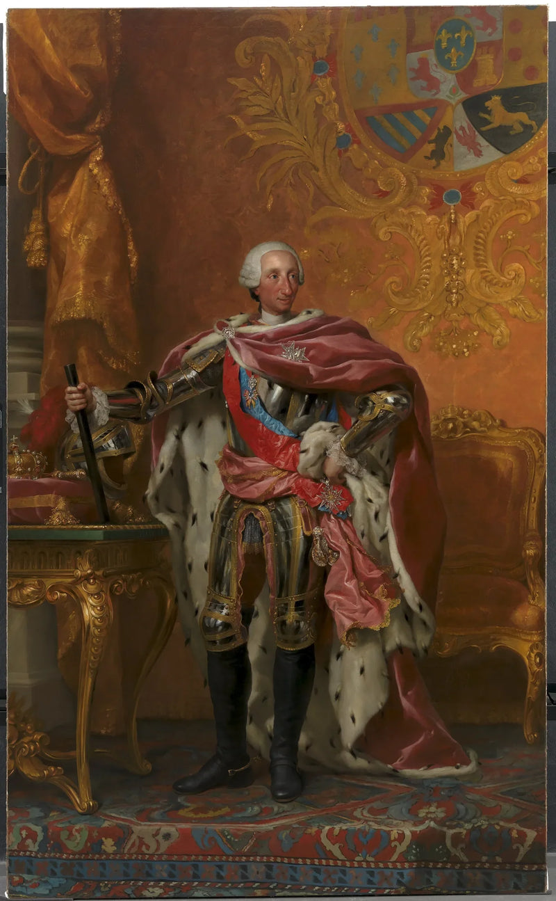 Espanjan kuningas Charles III:n muotokuva - Anton Raphael Mengs