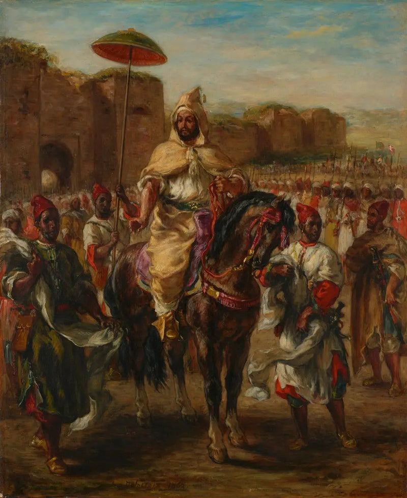 Marokon sulttaanin muotokuva - Eugène Delacroix