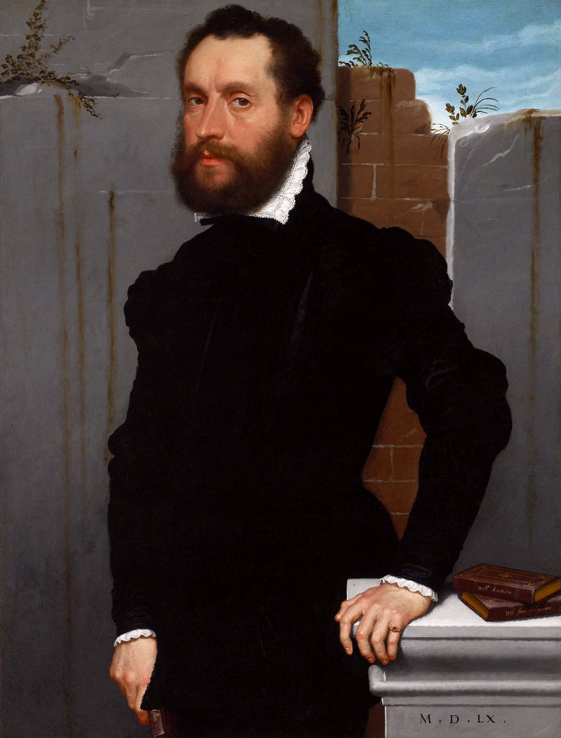Tuntemattoman runoilijan muotokuva. - Giovanni Battista Moroni