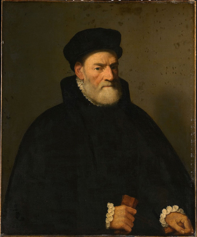 Muotokuva vanhasta miehestä, todennäköisesti Vercellino Olivazzi, Bergamon senaattori - Giovanni Battista Moroni