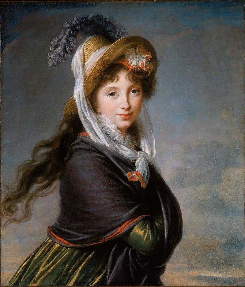 Nuoren naisen muotokuva. - Élisabeth Vigée Le Brun