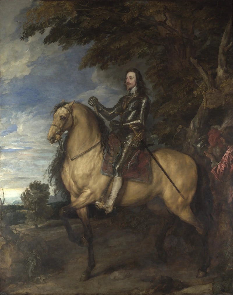 Kaarlen I:n ratsastajaporträt - Antoine van Dyck