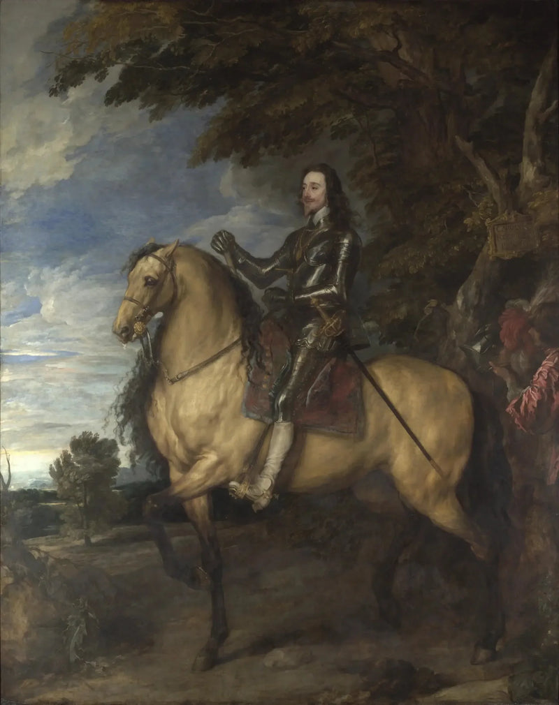 Kaarlen I:n ratsastajaporträt - Antoine van Dyck