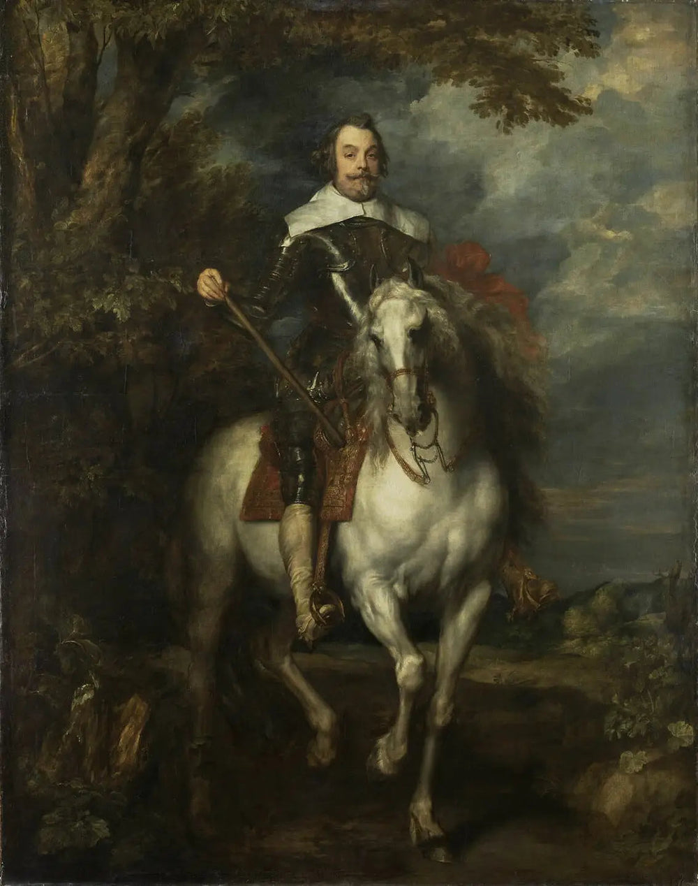 Portrait équestre de Francisco de Moncada - Antoine van Dyck image 1 copie de tableau peinte à la main