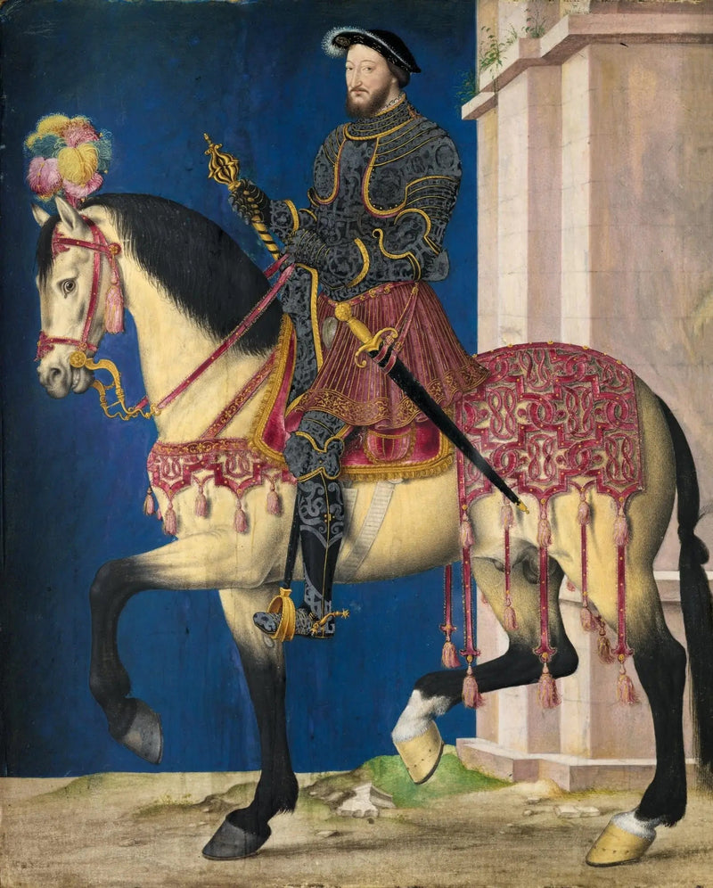 François I:n ratsastajaportraatti - Jean Clouet