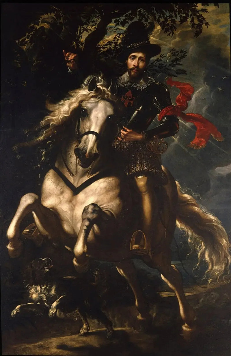Giovanni Carlo Dorian ratsastajaporträt - Peter Paul Rubens