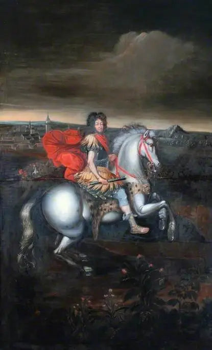 Louis XIV:n ratsastajaportraatti - Pierre Mignard
