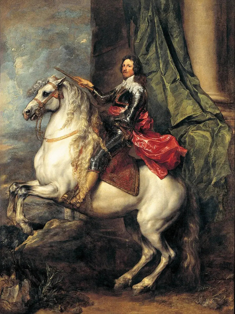 Thomas de Savoie-Carignan hevosporträt - Antoine van Dyck