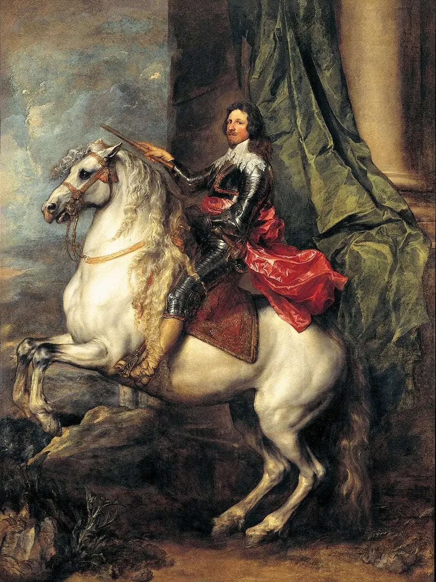 Thomas de Savoie-Carignan hevosporträt - Antoine van Dyck