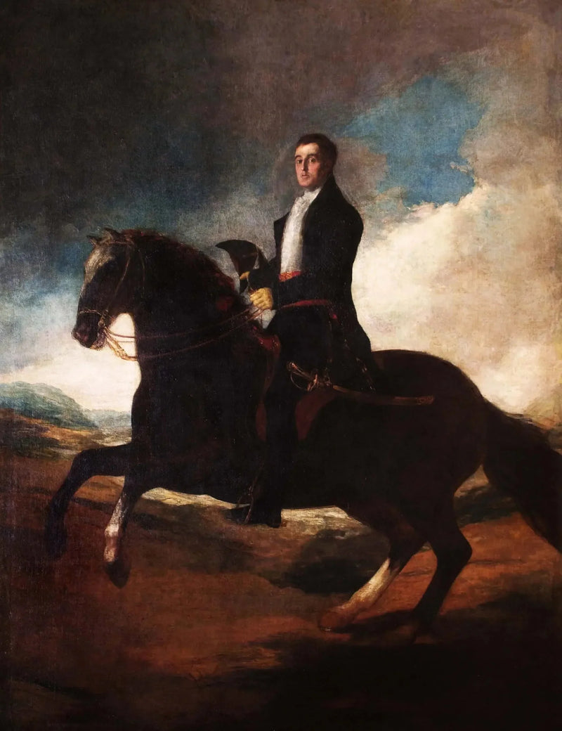 Ensimmäisen Wellingtonin herttuan ratsastajaportretti - Francisco de Goya