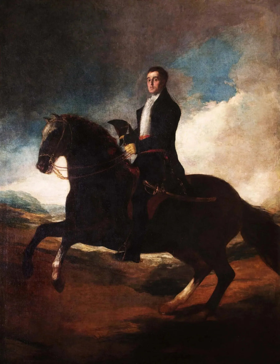 Ensimmäisen Wellingtonin herttuan ratsastajaportretti - Francisco de Goya