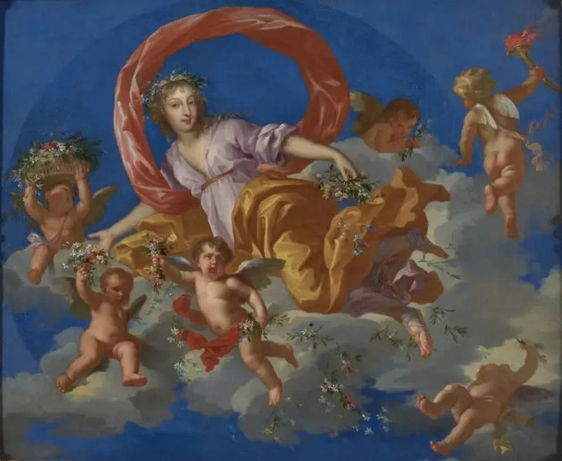 Historiallinen muotokuva Henriette d'Angleterreistä, Orléansin herttuattaresta (1644-1670) - Jean Nocret