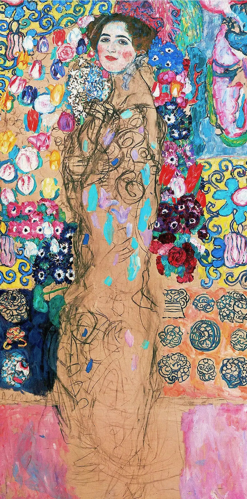 Maria Munkin keskeneräinen muotokuva - Gustav Klimt