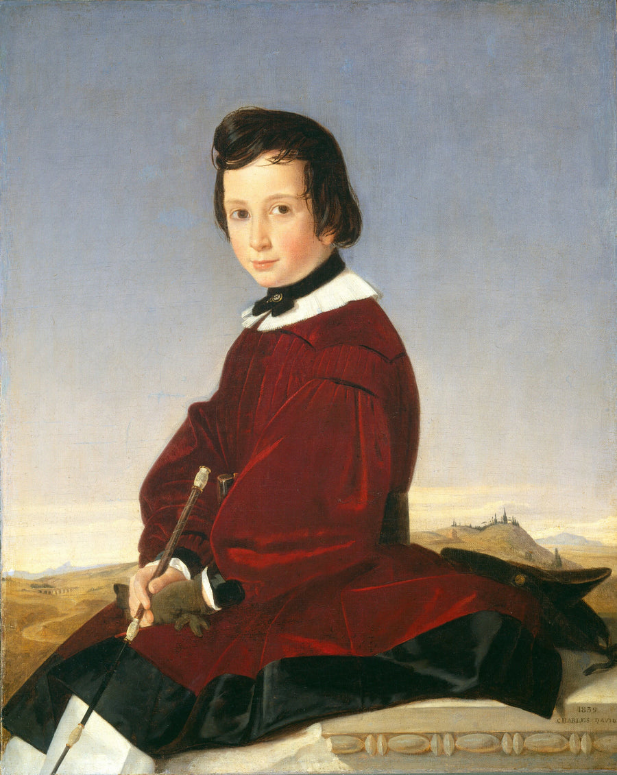 Portrait d'une jeune cavalière - Charles David