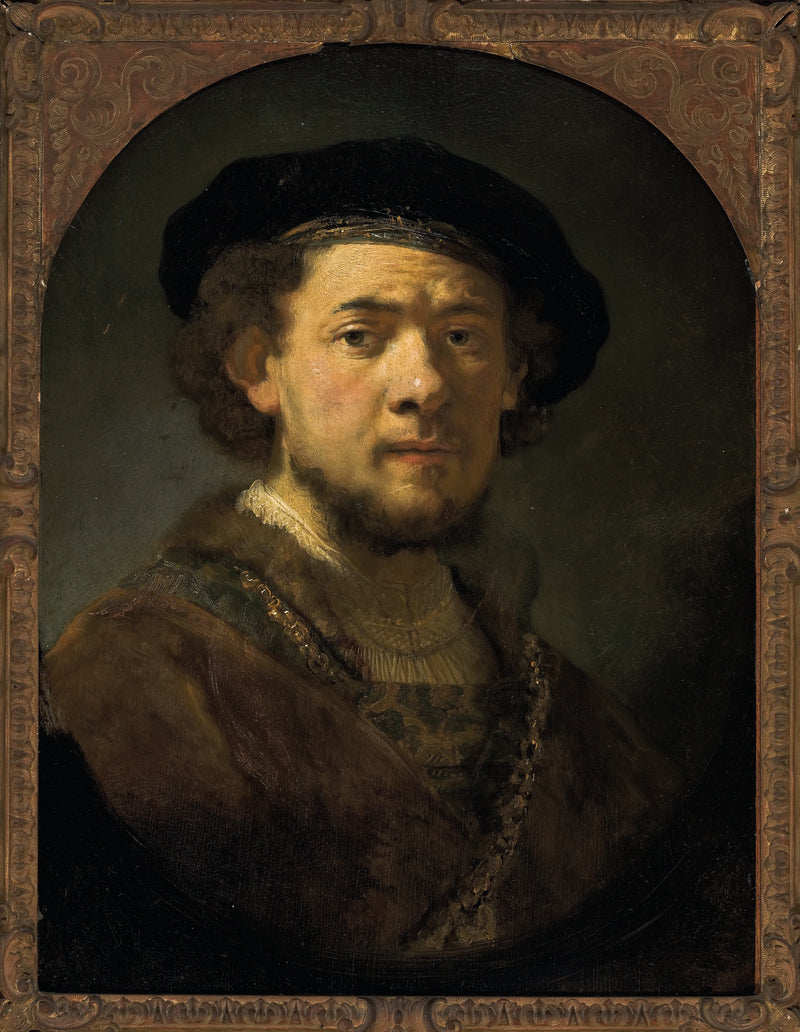 Itsepotretti kultaketjussa - Rembrandt