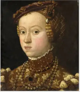 Muotokuva arkkiherttuatar Anna (1528-1590), Itävaltan kuninkaan Ferdinandi I:n tytär - Giuseppe Arcimboldo