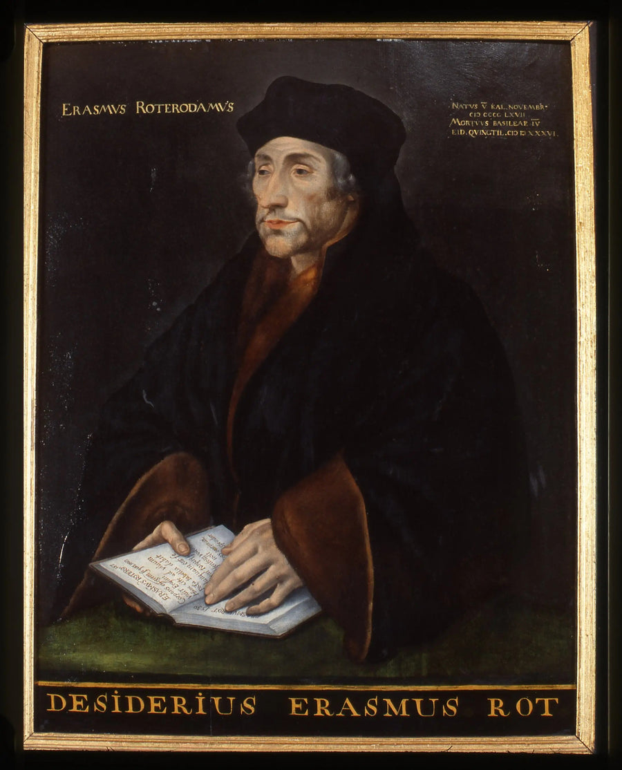 Desiderius Erasmusin, humanisti - Hans Holbein nuorempi muotokuva
