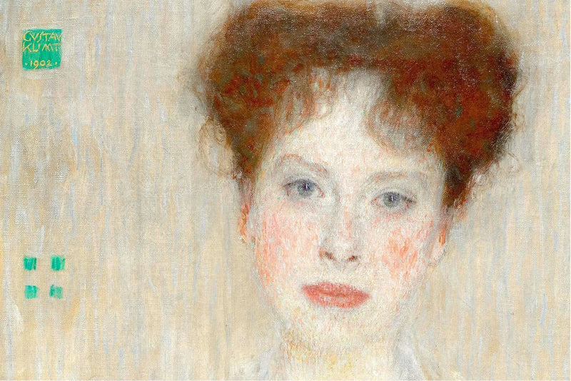 🎨 Muotokuva Gertrud Loewista (yksityiskohta) – Gustav Klimt (noin 1902)