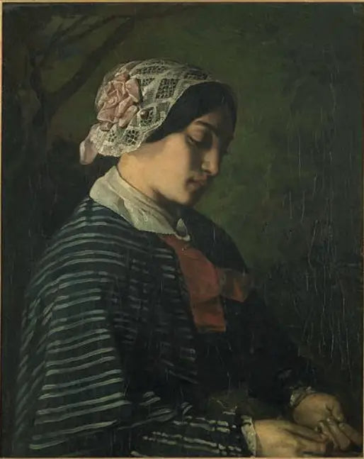 Arvioitu muotokuva nuoresta tytöstä Ornansista - Gustave Courbet