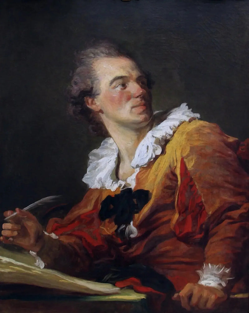 Arvioitu muotokuva Louis-François Praultista, joka aiemmin tunnettiin nimellä: L'Inspiration - Jean-Honoré Fragonard
