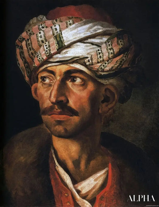 Portrait présumé de Mustapha - Théodore Géricault - Reproductions de tableaux et peintures haut de gamme