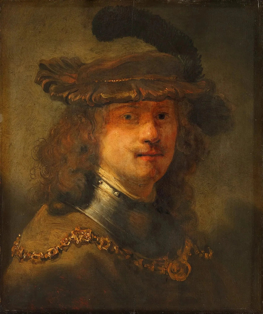 Samoportretti samettihatussa ja kultaketjussa - Rembrandt