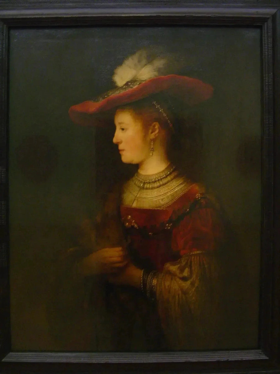 Saskian muotokuva hatulla - Rembrandt