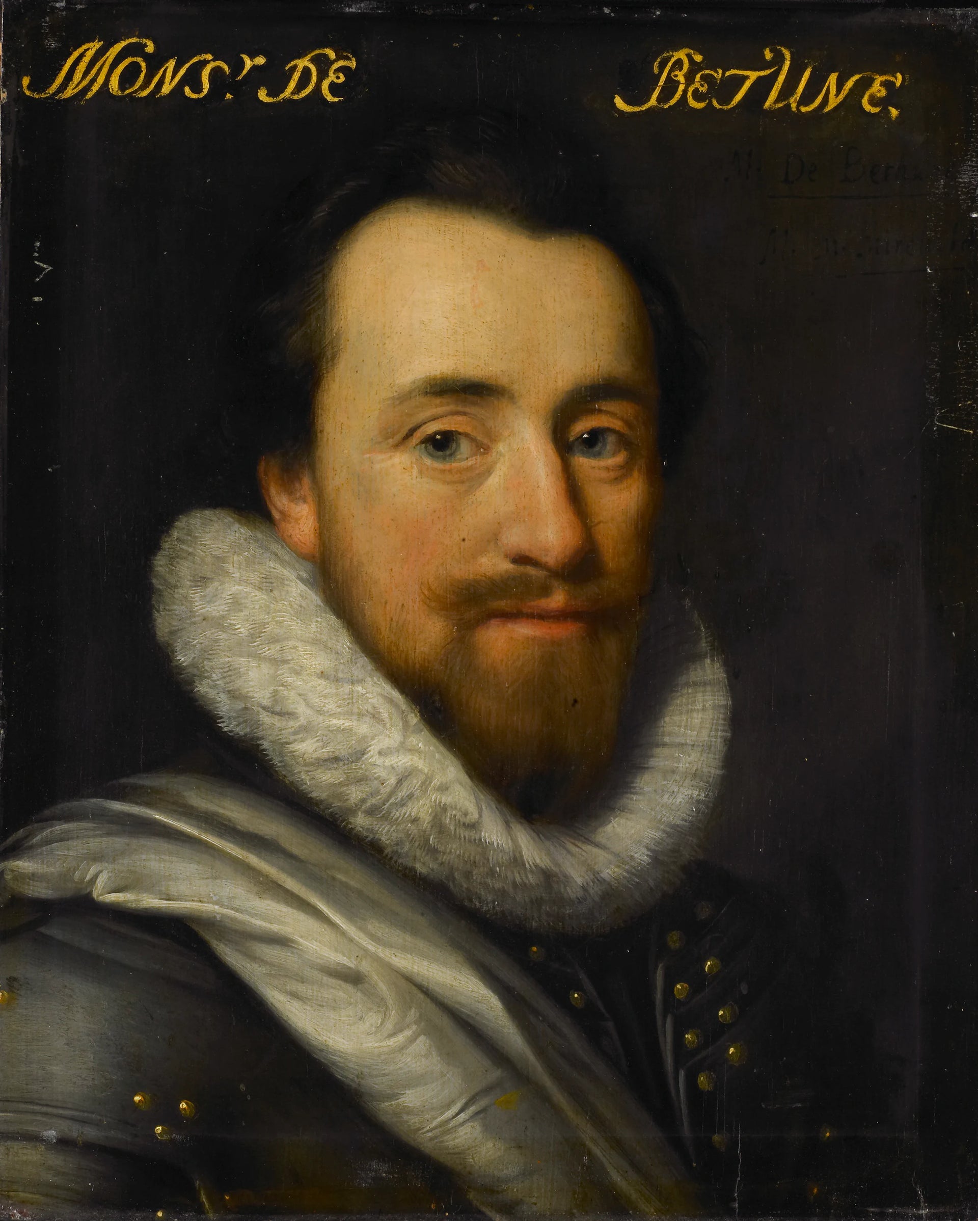 Portrait de Syrius de Bethune (?-1649), seigneur de Cogni, Mareuil, le Beysel, Toulon, Conegory et Chastillon - Michiel van Mierevelt