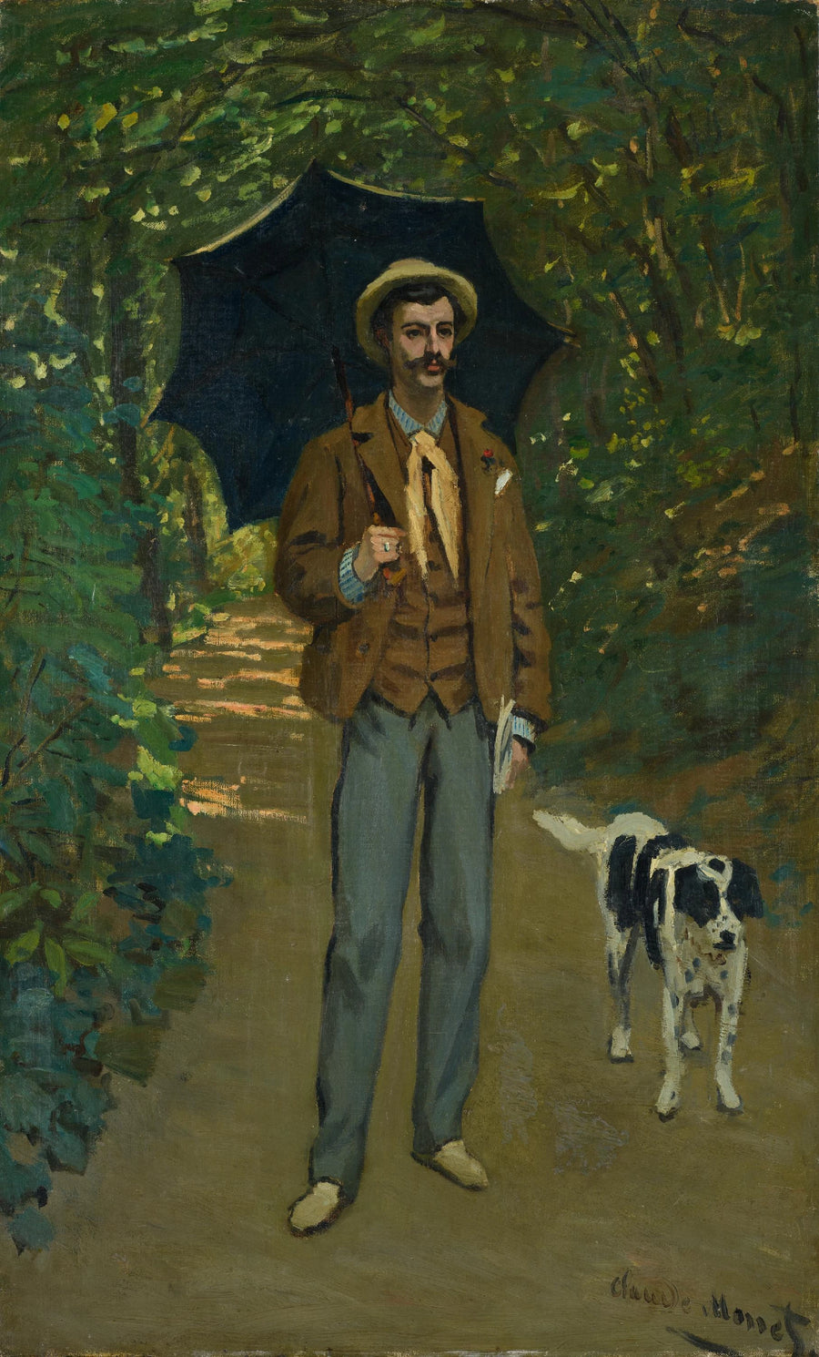 Victor Jacquemontin muotokuva päivänvarjossa W54 - Claude Monet