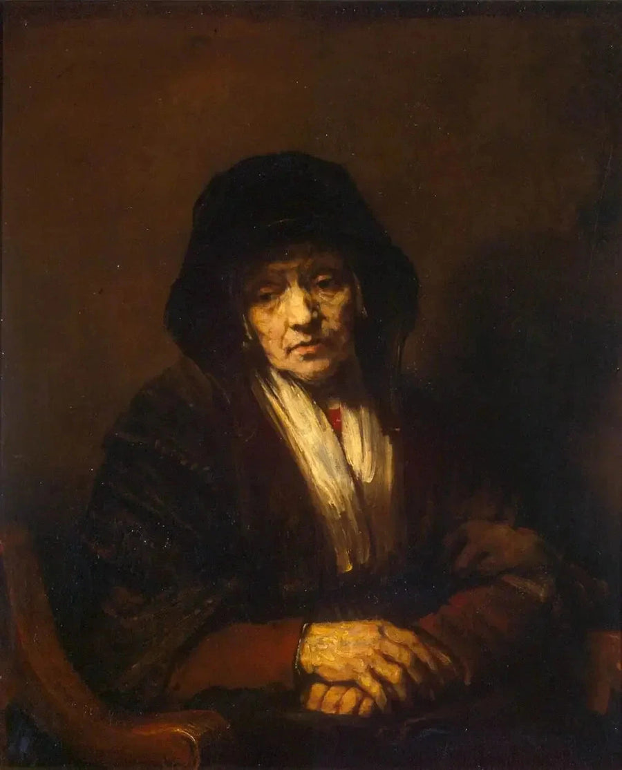 Vanhan naisen muotokuva - Rembrandt