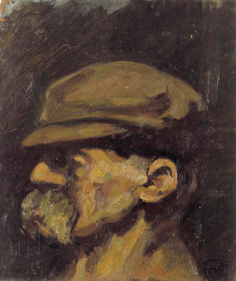Portret van Nietzsche met pet - Theo van Doesburg