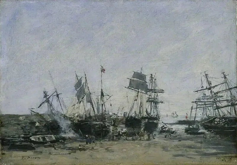 Portrieux, matalavesi - Eugène Boudin