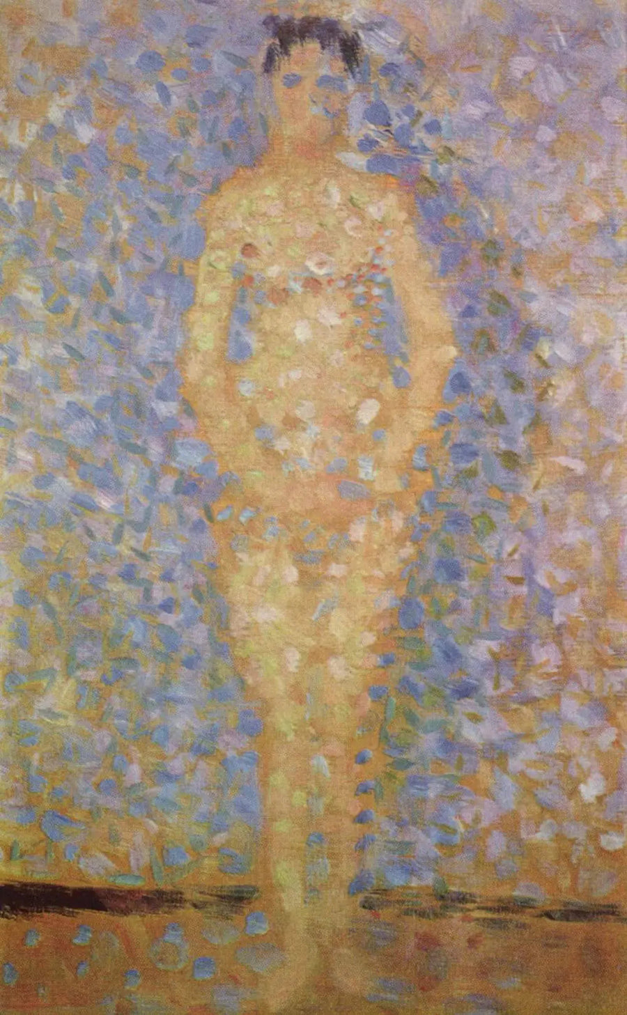 Seisova malli, edestä - Georges Seurat