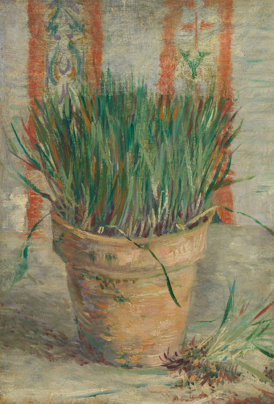 Kukkaruukku valkosipuliruohoineen - Vincent van Gogh